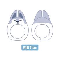 Stray Kids SKZOO šviesos lazdos dėklas ver.2 Wolf Chan white