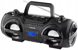 Hyundai TRC985BT nešiojamas CD grotuvas su Bluetooth, FM/AM radiju, MP3/USB atkūrimu, juodas