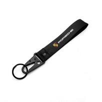 For Porsche Cayenne Panamera Macan 911 Taycan Boxster Cayman 918 Pajun Car Keychain Nylon Braided Wristband Lanyard Accessories RT9 black