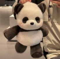 Bėganti Panda Mažytis Avinėlis Lėlė Mielas Pliušinis Žaislas Raminanti ir Miegojimo Pagalvė Dovana Geriems Draugams Šventės Staigmena Dovanos black
