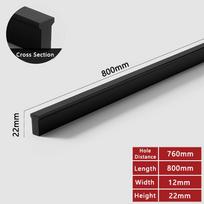WV Long Cabinet Handles Brushed Gold T Bar Aluminum 1200mm Furniture Handles Kitchen Cupboard Pulls Drawer Knobs PenHardware 287