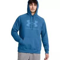 Under Armour Rival Fleece Logo HD vyriškas megztinis su gobtuvu Academy Blue 2XL