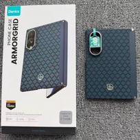 Benks Anglies Pluošto Dėklas Samsung Z Fold 8 Kevlar Belaidžio Įkrovimo Galinis Dangtelis Dėklas SAMSUNG Z FOLD 8 ULTRA 1PC&For Samsung Z Fold 8 mėlyna