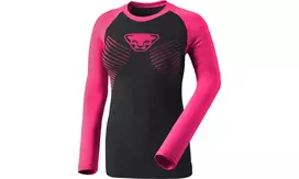 Dynafit Speed Dryarn L/S moteriški marškinėliai ilgomis rankovėmis - Pink Glo, L dydis