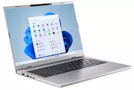Acer Aspire 14 AMD Ryzen AI 5 330 14 colių OLED 16GB 512GB Windows 11 Home nešiojamas kompiuteris - plieno pilka