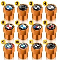 4 vnt. Automobilio stiliaus Auto ratų padangų vožtuvų kotelių dangteliai, skirti BMW M E28 E32 E34 E53 E64 F10 F20 F30 X1 X3 X5 X6 E71 E90 E91 E92 G03 (YELLOW,7) geltona