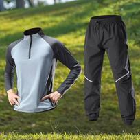 Vyriškas dviratininko aprangos komplektas (marškinėliai ir šortai) Greitai džiūstantis Kvėpuojantis Kalnų dviračio apranga Laisvo kirpimo Sportinė apranga 4XL Recommended for 180-200 lbs