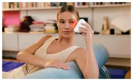 Garett Beauty Glow Stone White – Elektrinis veido masažuoklis su šiluma ir vibracija