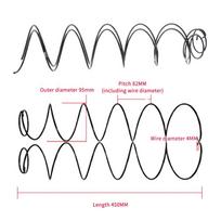 Heavy Duty Vending Machine Coil Springs 2pcs Replacement Parts for 4 5 6 8 Grid Retail Scenarios 5Grids right