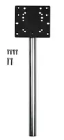 WHEEL STAND PRO WSP-UP-UNI-WHL-PLT Universalus vieno lizdo sieninis rozetės rėmelis, baltas, ABS, varžtais tvirtinamas, talpina 2 keystone modulius