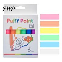 Customizable Pendant Making Set 6 Colors Popcorn Pens, 3D Relief Art Pen, Heat Activated, Puffy Activated Craft Paint Drawing Pens for DIY Projects, B multi