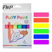 Customizable Pendant Making Set 6 Colors Popcorn Pens, 3D Relief Art Pen, Heat Activated, Puffy Activated Craft Paint Drawing Pens for DIY Projects, A