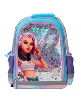 KIDS Wow Holo Holografinė mokyklinė kuprinė 14L A4 mergaitėms, vaivorykštinė