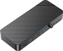 ORICO DKA22-V1-EU-BK-EP USB-C 10Gbps DisplayLink dockingo stotis su 4x 4K@60Hz ekranais ir 60W galios tiekimu