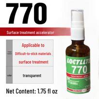 480 Juodi Universaliai Greitai Džiūstantys Klijai Metalui, Plastikui, Elektronikai, Gumai Surface Treatment Agent 770-50ml Spray Nozzle Type