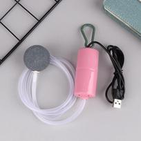 Aquarium USB Air Pump Fish Tank Silent Air Compressor Aquarium Portable Mini Oxygenator Oxygen Aerator Aquarium Accessories rožinė