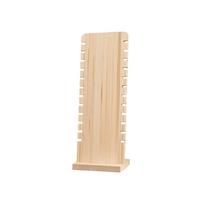 Pakabinamas karoliai Medinis karolių laikiklis Medinis papuošalų laikiklis Moteris S Light Color beige