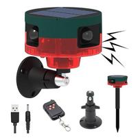 Infrared Solar Alarm: Sound & Light Anti-Theft Siren with Remote Control & Human Detection