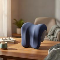 Kėdės galvos atramos pagalvėlė Ergonomiška pagalvėlė su atminties putomis Kontūruota nugarai Gray Headrest
