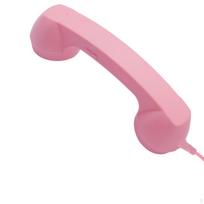 USBC Ragelio Ausinių Garsumo Valdymas Retro Lygus Vintažinis Telefonas Juodas rožinė