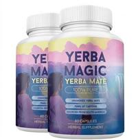 Yerba Mate kapsulės | Nerūkytas grynas ekstraktas švariai energijai ir susikaupimui | 75 mg natūralaus kofeino, kavos alternatyva | Be užpildų, 60 kapsulių 2pack