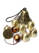 6 Variniai varpeliai Lauko metaliniai vėjo varpeliai Kiemo sodo pakabinamas ornamentas Dekoras beige