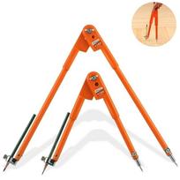Dailidžių preciziniai pieštukų kompasai didelio skersmens reguliuojami skirstytuvai Žymėjimo ir rašymo kompasas, skirtas medienos apdirbimui Max Diameter 75cm