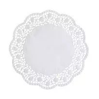 PAPSTAR Tortenspitzen apvalios torto servetėlės Ø 28 cm, 100 vnt., baltos nėrinių rašto 12268