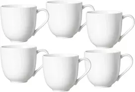 Ritzenhoff & Breker Skagen baltos porceliano kavos puodeliai 440 ml, 6 vnt. rinkinys 317329