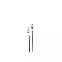 ShiverPeaks BS14-19020 magnetinis 6-in-1 USB įkrovimo kabelis 540°, 60W, 1m, juodas