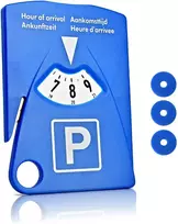 IWH 7417 rankinis automobilio parkavimo diskas su ledo grandikliu ir prekių vežimėlio žetonu, mėlynas, 153 x 100 x 4 mm