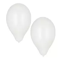 PAPSTAR balti lateksiniai balionai, 250 mm skersmens, 100 vnt. pakuotė, tinkami heliui 18956