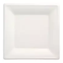 PAPSTAR pure kvadratinės cukranendrių lėkštės 260 x 260 mm, 12 vnt. rinkinys, kompostuojamos, tinkamos mikrobangų krosnelei 89755