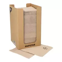 PAPSTAR PUNTO kokteilių servetėlės, 200 x 200 mm, natūralaus audinio, 2 sluoksnių, 1/4 lankstymo, Micro Dot-on-Dot, 250 servetėlių 89546