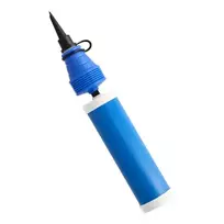 PAPSTAR dvigubo veikimo balionų pompa, mėlyno plastiko, 275 mm, 1 vnt. (89199)