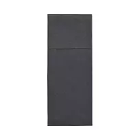 PAPSTAR Royal Collection servetėlė-staltiesių kišenė, juoda, Premium Tissue, 40 x 40 cm, 1 vnt. 37336