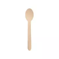 PAPSTAR pure medinis šaukštas, 157 mm, beržo mediena, natūraliai šviesi, 500 vienetų, biologiškai skaidosi 86941
