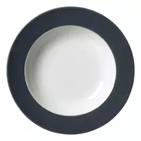 Ritzenhoff & Breker Doppio antracito sriubos lėkštė 220 mm porcelianas, 6 vnt. rinkinys 430219