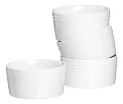 Ritzenhoff & Breker BIANCO porceliano ramekinų rinkinys, 245 ml, 4 vienetai, baltas 431452