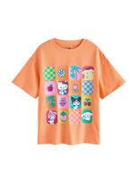 Next Marškinėliai 'Hello Kitty' nendrių spalva / oranžinė / eozino spalva / tamsiai rožinė