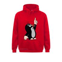 Moterims Unisex Kirtiklio Rodyklė Juokingas Megztinis Camisas Hombre 3D Spausdintas Krtek Mažasis Kirtiklis Mielas Grafinis Puloveris su Gobtuvu XL raudona