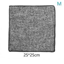 Virtuvės minkštas valymo rankšluostis Mikropluošto sugeriantis aliejų valymo skudurėlis Indų šluostė 25X25CM gray