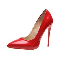 Moteriški aukštakulniai mada didelis dydis 45 smailianosiai stiletto aukštakulniai 12cm moteriški batai banketas baras vestuviniai batai raudoni rožiniai 42 red