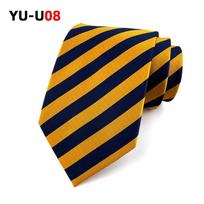 8 cm profesionalus kaklaraištis, dryžuoti verslo mados marškiniai Vyriškas kaklaraištis orange