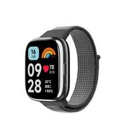 Dirželis Redmi Watch 3 Active nailon priedai Smart Watch Keičiamas diržas Apyrankė kvėpuojanti sportinė apyrankė Redmi Watch 3 Active pilka spalva