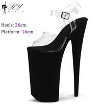 Madingi naktinio klubo 26cm zomšiniai šokio ant stulpo bateliai moterims Cosplay modelio podiumo vandeniui atsparūs platforminiai striptizo aukštakulniai sandalai Didelio dydžio 43 42 white