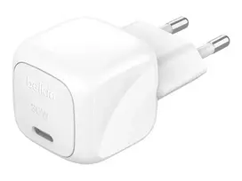 BELKIN COMPACT CHARGER 30W TRAVEL USB-C, WHITE