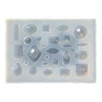 Epoxy Silicone Mold Diamond Shaped Accessories Molds Flexible Ornaments Making Mould Jewelry Making Supplies Tool 1 gray