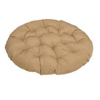 Papasan Kėdės Pagalvėlė Vienspalvė Paminkštinta Kėdės Pagalvėlė Su Raišteliais Lauko Papasan 60cm chaki