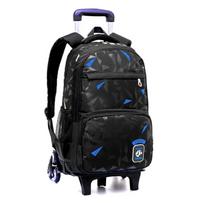 Mokyklinis riedantis studento kuprinė 6 ratai ZRY9123 43CM x 29CM x 13CM